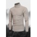 Solid Color Turtleneck Sweater