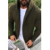 Men's Long-sleeved Cardigan Hooded Knit Sweater