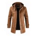 HOODED LEATHER JACKET