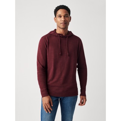 Slub Cotton Hoodie - Vineyard Wine