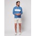 Surf Stripe Slub Hoodie - Blue Horizon