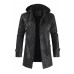 HOODED LEATHER JACKET